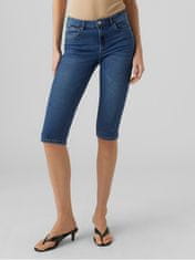 Vero Moda Ženske kratke hlače VMJUDE Slim Fit 10279513 Medium Blue Denim (Velikost M)