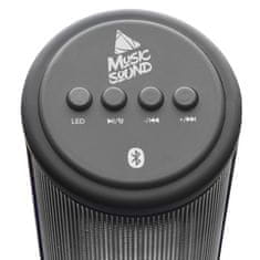 MUSICSOUND zvočnik, LED, Bluetooth, črn (BTSPKMSLEDK)