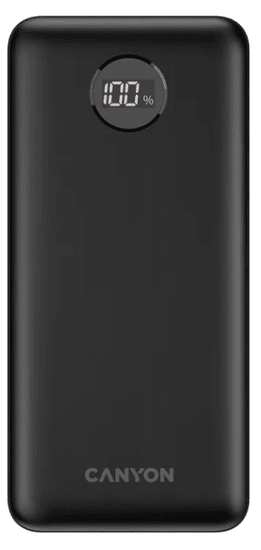 Canyon PB-2002 powerbank, 20000 mAh, črn (CNE-CPB2002B)