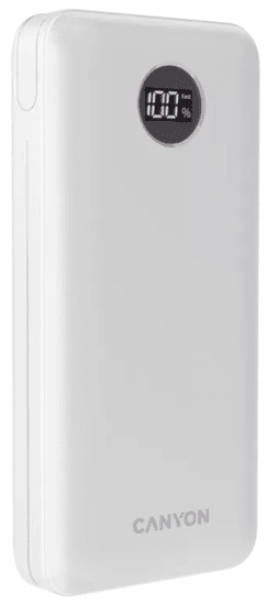 Canyon PB-2002 powerbank, 20000 mAh, bel (CNE-CPB2002W)