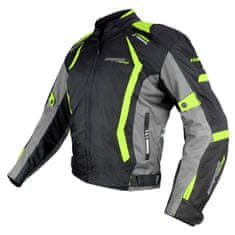 Cappa Racing Moto jakna AREZZO tekstil črno/zelena 4XL