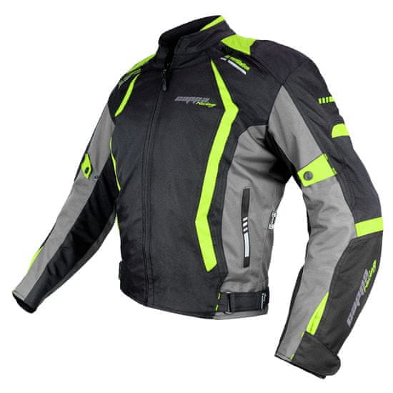 Cappa Racing Moto jakna AREZZO tekstil črno/zelena