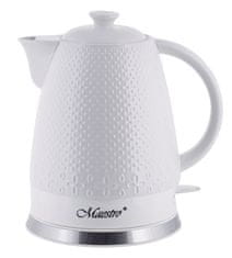 MAESTRO Električni kuhalnik vode Maestro MR-073, 1,2 L, 1200 W, keramičen, zaščita pred pregrevanjem, bela barva