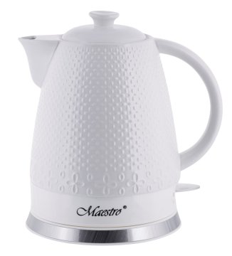 MAESTRO Električni kuhalnik vode Maestro MR-073, 1,2 L, 1200 W, keramičen, zaščita pred pregrevanjem, bela barva