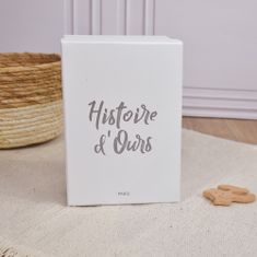 Doudou Histoire d'Ours Plišasti prijatelj beli zajec 40 cm