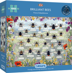 Gibsons Puzzle Brilliant Bees 1000 kosov