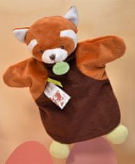 Doudou Plišasta lutka panda rdeča 25 cm