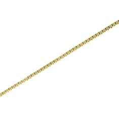 Brilio Otroška verižica iz rumenega zlata Kostka/Venezia 271 115 00218 (Dolžina 38 cm)