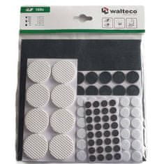Walteco Komplet blazinic iz filca, bela/črna, 125 kosov