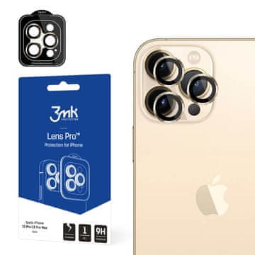 shumee Apple iPhone 13 Pro/13 Pro Max - zaščita leč 3mk Pro zlata