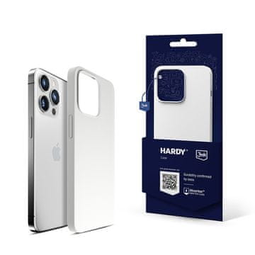 3MK Silikonski ovitek za Apple iPhone 14 Pro Max - 3mk Hardy, bel