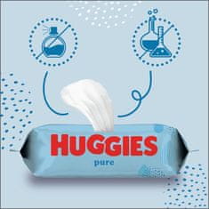 10x HUGGIES Single Pure mokri robčki 56 kosov