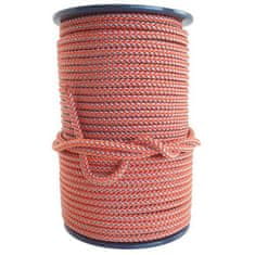 Enpro Pletena vrvica brez jedra PPV 6 mm, 100 m, oranžno-siva