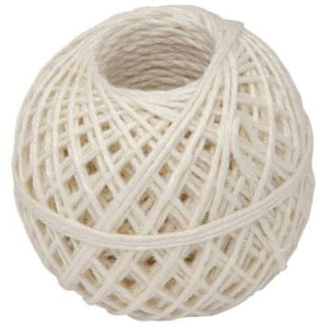 Ostatní Lanena vrvica za živila, kroglica, 40 g, bela