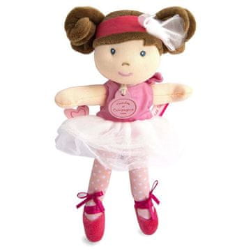 Doudou Jolijou Mini lutka balerina &quot;Les Tutus&quot; 23 cm svetlo roza obleka
