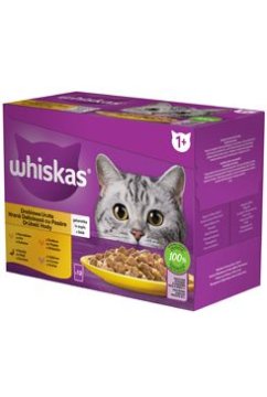 Whiskas Kapsule . Osnovni izbor perutnine v želeju 12x85g