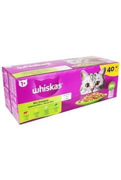 Whiskas Kapsule . Osnovni izbor perutnine v želeju 40x85g