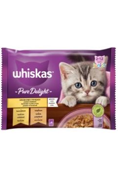 Whiskas Kapsule . Pure Delight Junior perutninski žele 4x85g
