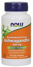 NOW Foods Ashwagandha ekstrakt, 450 mg, 90 zeliščnih kapsul