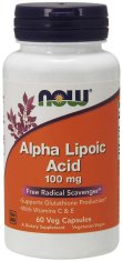 NOW Foods Alfa lipoična kislina, alfa lipoična kislina z vitaminom C & amp; E, 100 mg, 60 zeliščnih kapsul