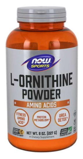 NOW Foods L-ornitin v prahu, 227 g