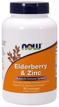 NOW Foods Bezeg & amp; Cink (bezg in cink), 90 pastil