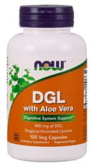NOW Foods DGL + Aloe Vera, 400 mg, 100 rastlinskih kapsul