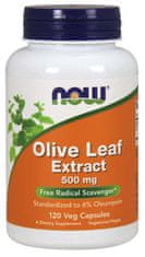 NOW Foods Izvleček oljčnih listov, 500 mg x 120 zeliščnih kapsul