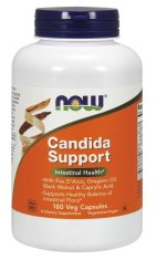 NOW Foods Candida Support, 180 zeliščnih kapsul