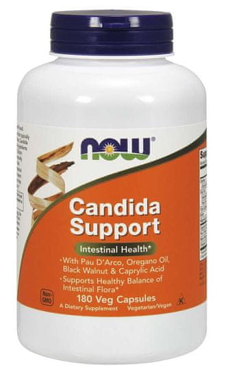 NOW Foods Candida Support, 180 zeliščnih kapsul