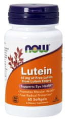 NOW Foods Lutein 10 mg (zdravje oči), 60 mehkih kapsul