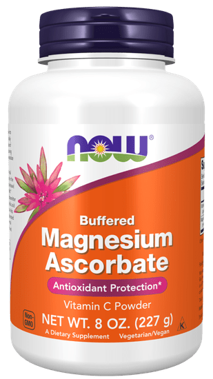 NOW Foods Magnesium Ascorbate Pure Buffered Powder (magnezijev askorbat v prahu), 227 g