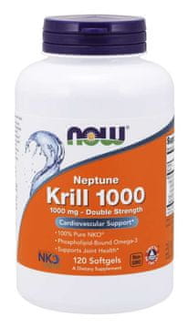 NOW Foods Krill Oil Neptune (krilovo olje), 1000 mg, 120 mehkih kapsul
