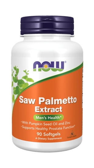 NOW Foods Saw Palmetto z bučnimi semeni in izvlečkom cinka (Serenoa plazeča z bučnim oljem in cinkom), 80 mg, 90 mehkih kapsul