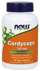 NOW Foods Cordyceps 750 mg (organski), 90 kapsul