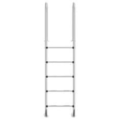 Vidaxl Lestev za bazen 54x38x211 cm 304 nerjaveče jeklo
