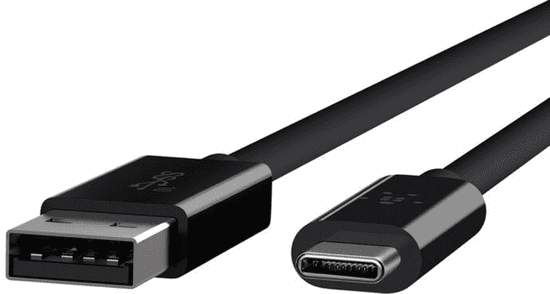 Belkin kabel, USB 3.1 USB-C na USB-A, 1.2m, črn (F2CU029bt1M-BLK)