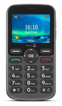 Doro 5860 mobilni telefon, siv