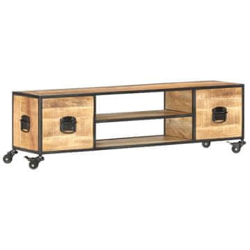 Vidaxl TV omarica 130x30x39 cm trden mangov les