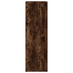 Vidaxl Knjižna omara/komoda dimljen hrast 50x25x80 cm inženirski les