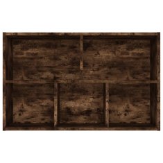 Vidaxl Knjižna omara/komoda dimljen hrast 50x25x80 cm inženirski les