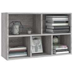Vidaxl Knjižna omara/komoda siva sonoma 50x25x80 cm inženirski les