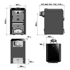 Kretz Povsem litoželezni kotel na trda goriva Wally 34 S