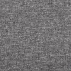Vidaxl vidaXL Zložljiv pasji voziček siv 100x49x96 cm laneno blago