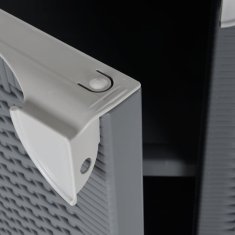 Vidaxl Vrtna omara siva 65x45x88 cm PP ratan