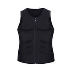 Cool Mango Savna body shaper za moške, oblikovalec telesa, moški telovnik za vadbo in hujšanje, obleka za oblikovanje postave, za vse oblike vadbe, do 3x več potenja,povečuje telesno temperaturo, S-M – Menshaper
