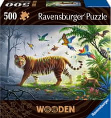 Ravensburger Lesena sestavljanka Tiger v džungli 500 kosov