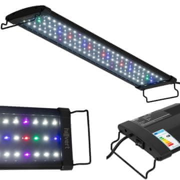 shumee LED osvetljevalna svetilka za rastlinski akvarij poln spekter 78 diod 56 cm 18 W