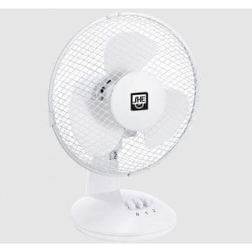 SHE namizni ventilator, 40 cm, 40 W, bel