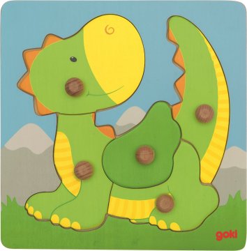 Goki Lesena sestavljanka Zmaj 5 kosov